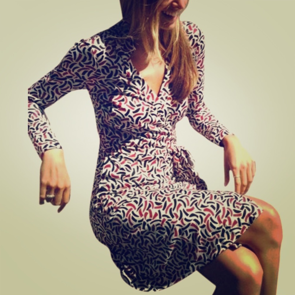 DVF DIANE VON FURSTENBERG JEANNE WRAP DRESS